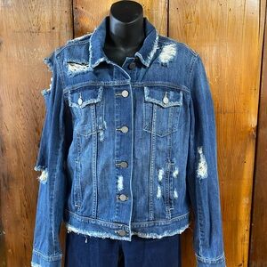 Distressed Denim Jacket